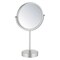 Kibi Circular Free Standing Magnifying Make Up Mirror - Brushed Nickel KMM103BN - alternate 1